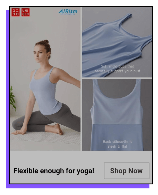 Ecommerce Personalization Strategy - Uniqlo Workout Clothing Campaign