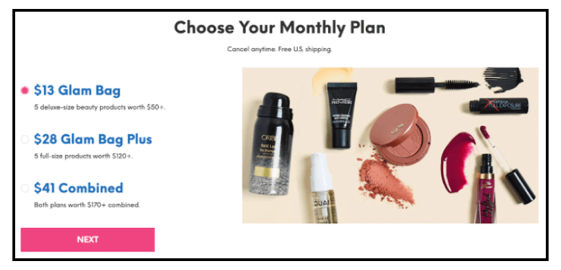 DTC Subscription Models - IPSY Monthly Plan