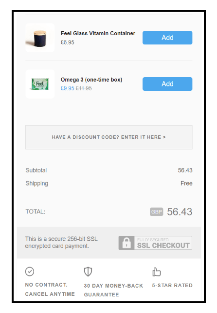 Strategies to improve ecommerce Checkout - Display security badges