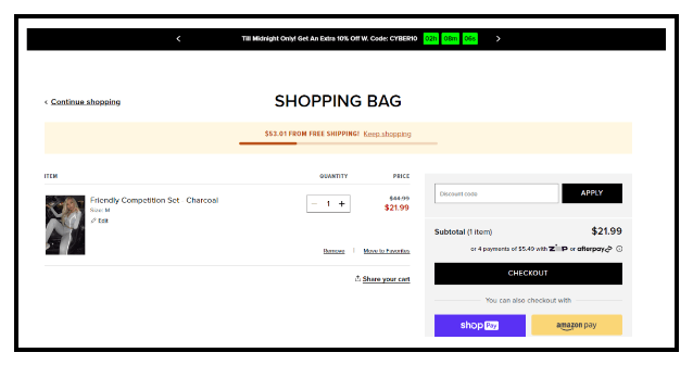 Strategies to improve ecommerce Checkout - Leveage FOMO