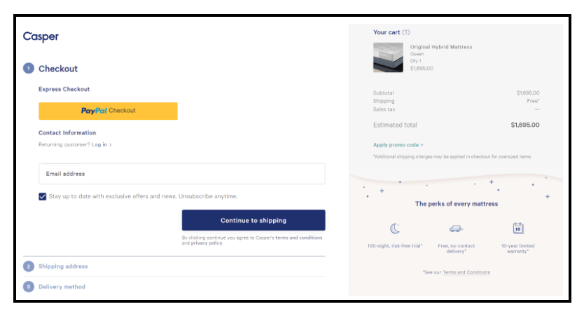 Best Checkout Page Examples - Casper (2)