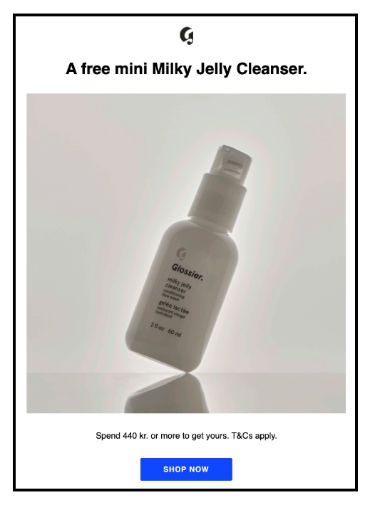 Killer Email Campaign Examples - Win-back email campaign from Glossier 