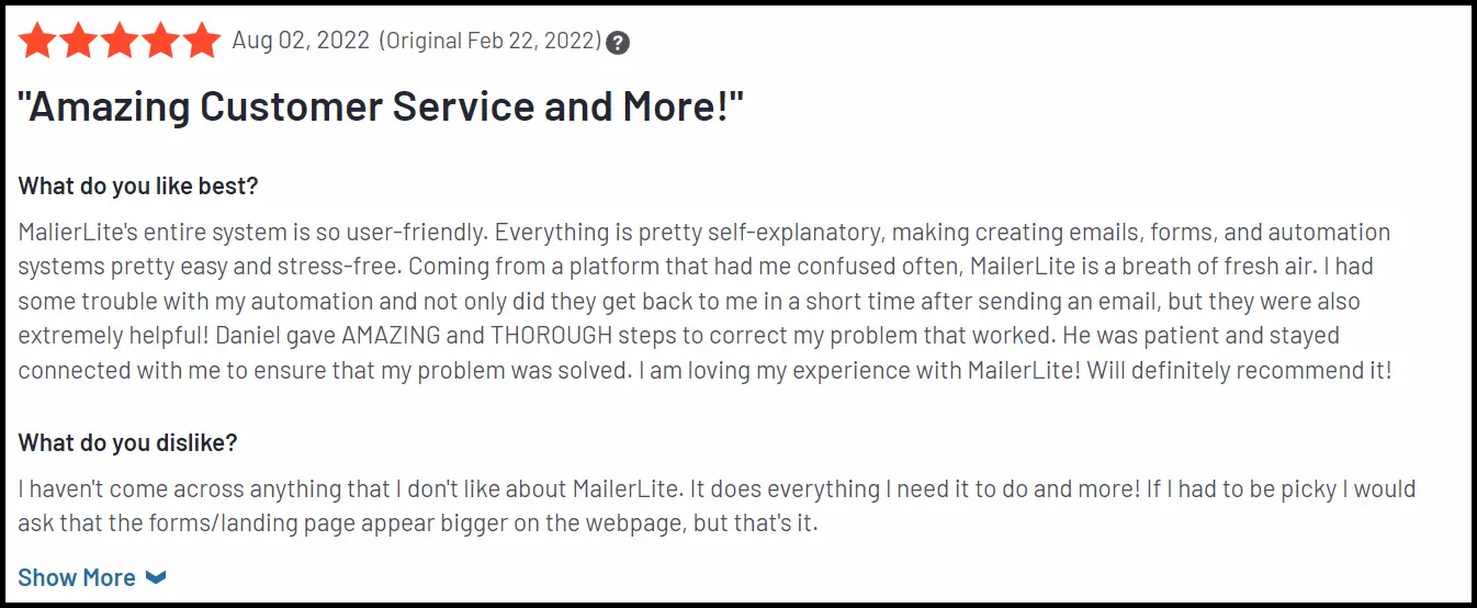 Popular Review of Mailerlite 