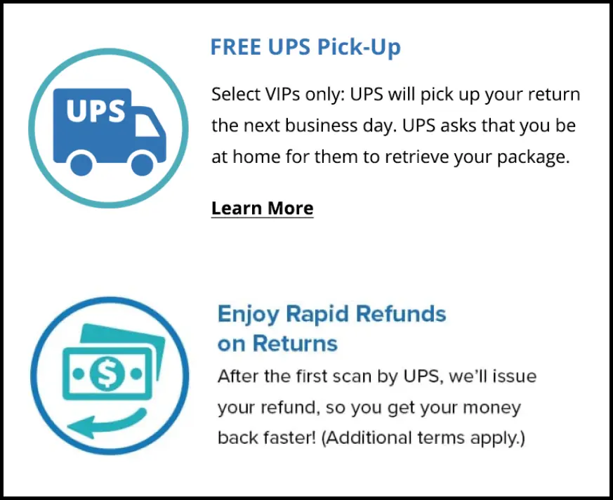 Strategies to Reduce Ecommerce Return - Offer Easy returns Zappos