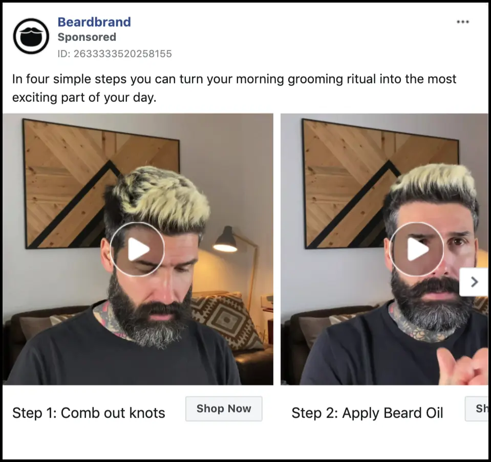 Paid advertising to reach a wider audience by Beardbrand