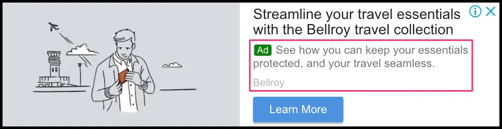 Bellroy Retargeting customers through paid ads 