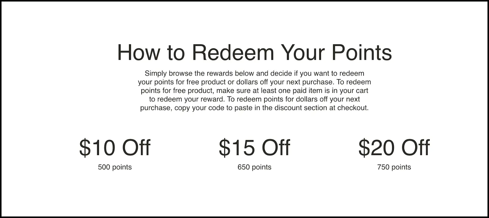 How To Redeem Points In The Sill's Tiered Based loyalty program at Conversion Stage