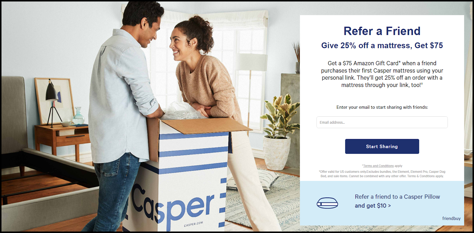 Growth Strategies - Offering a referral program Like Casper 