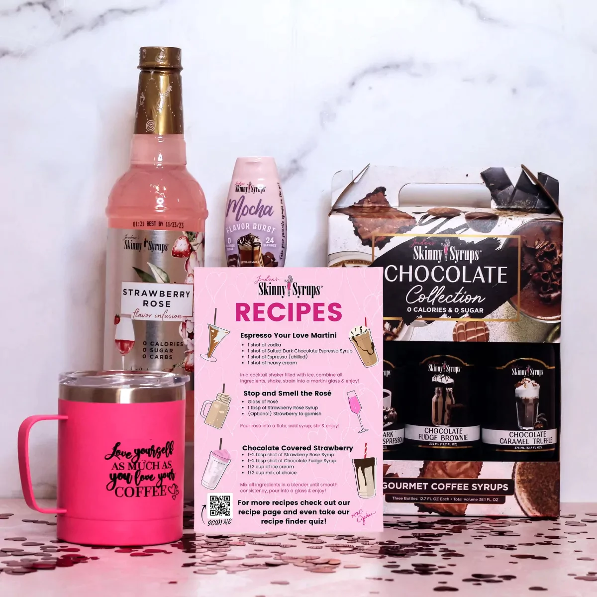 Valentine's Day Marketing Ideas - Create Product Bundles Like Skinny Mixes and Skinny Syrups