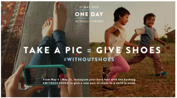 New year Marketing Ideas - Charitable Campaign Like TOMS