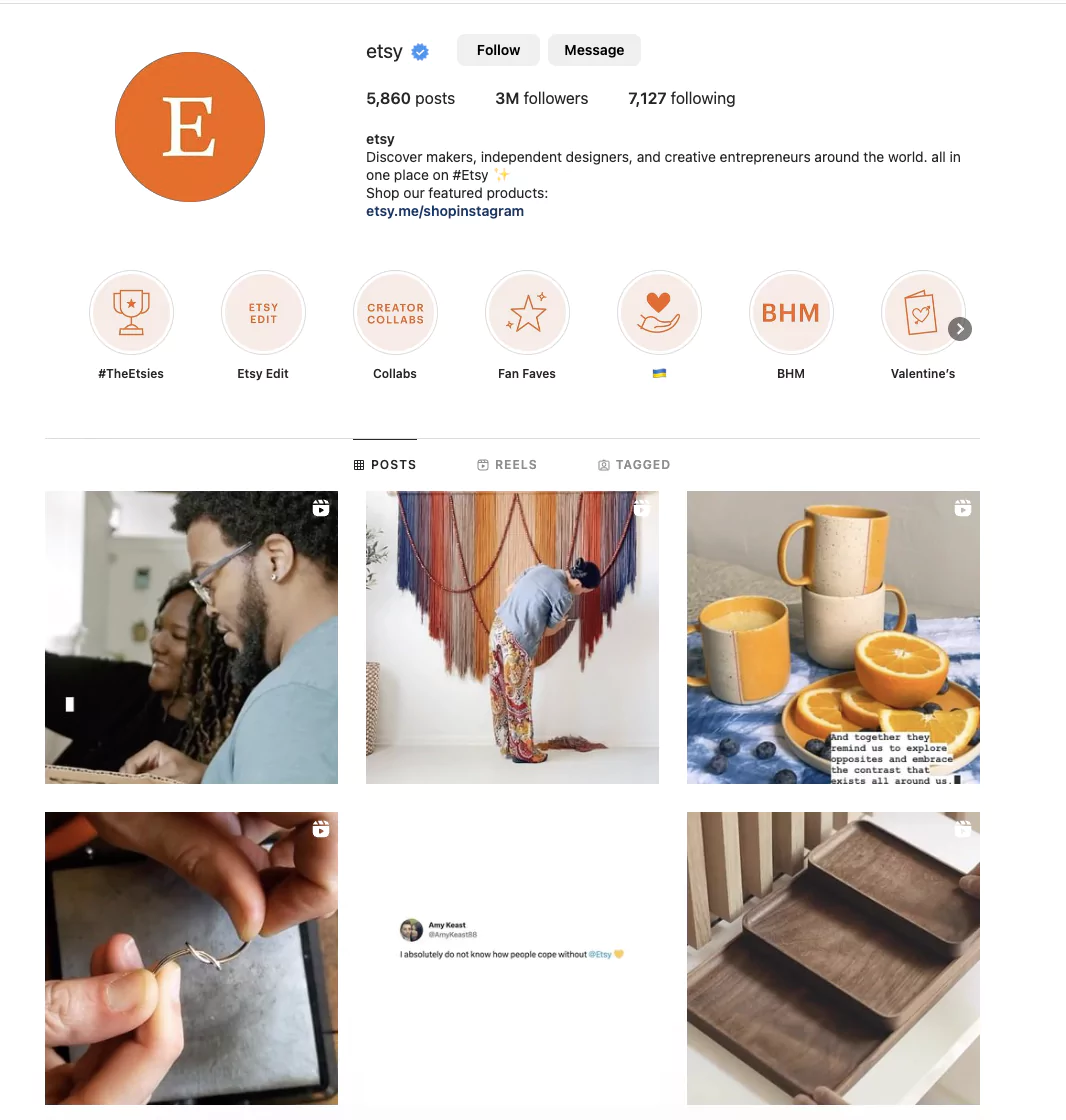 Best practices for Ecommerce blog - Post blogs on Social media Like Etsy