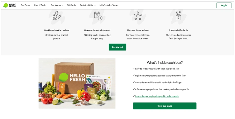 Plan To Improve Customer Satisfaction - Improve Website Usability Like Hello Fresh