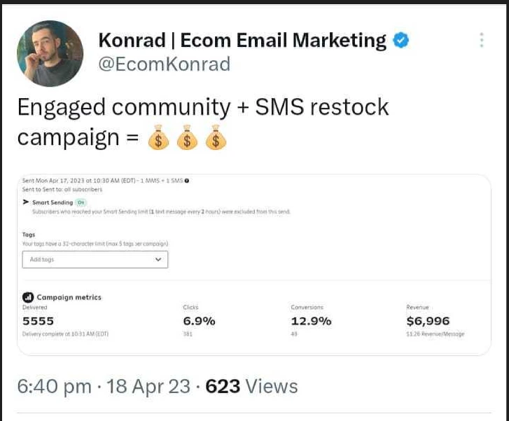 SMS marketing Tip From Konrad