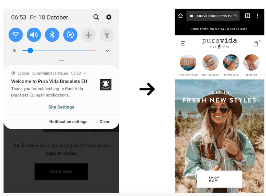 Omnichannel Marketing Examples - Pura Vida