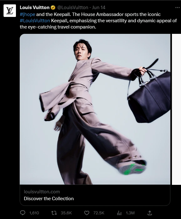 Inspiring Twitter Ads Examples - Louis Vuitton