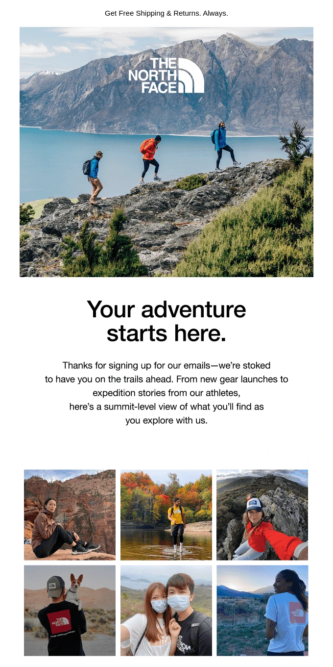 10 Thank-You Email Examples - The North Face