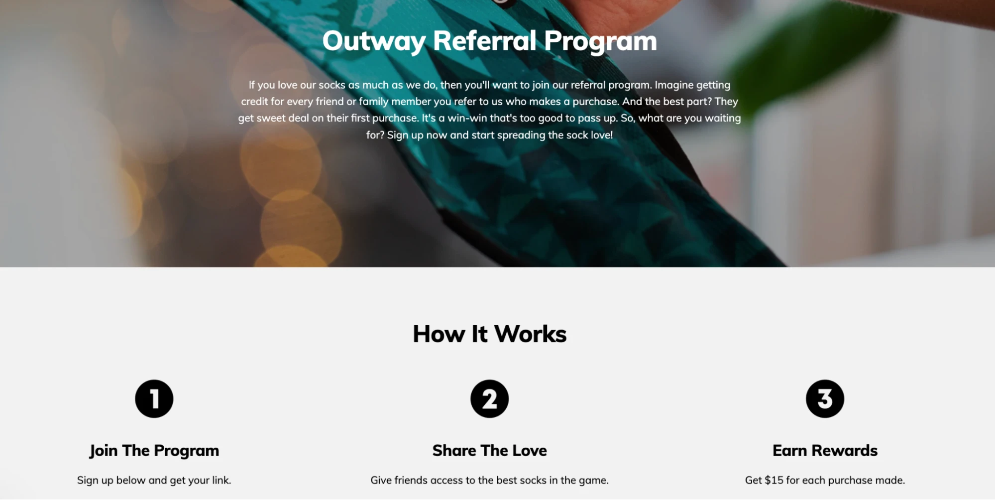 Ecommerce trends - Customers as affiliates brand like Outway