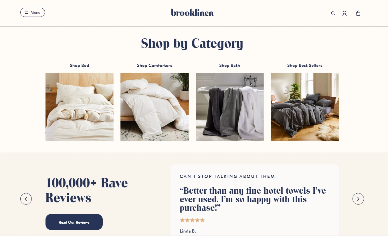 Top SMS Marketing Campaigns Examples - Brooklinen