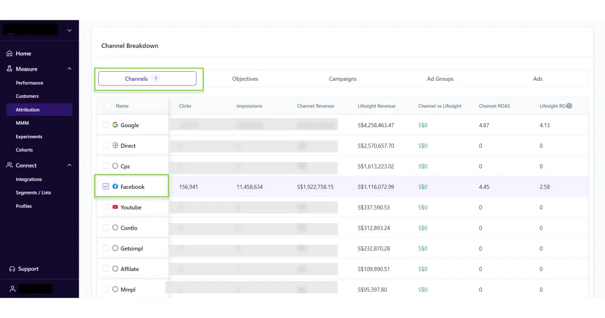 Analyzing Facebook Ads on Lifesight