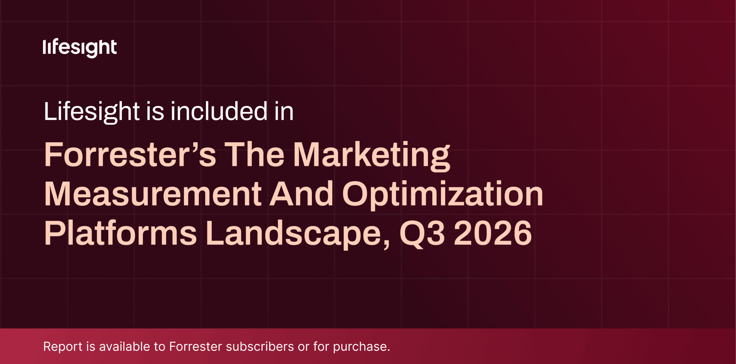 Lifesight in Forrester Landscape