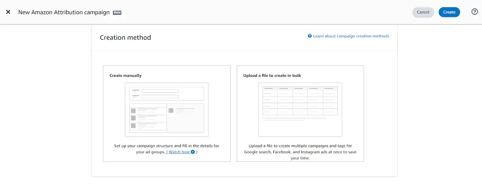 New amazon attribution campaign creation method d3367ab5ef - Lifesight