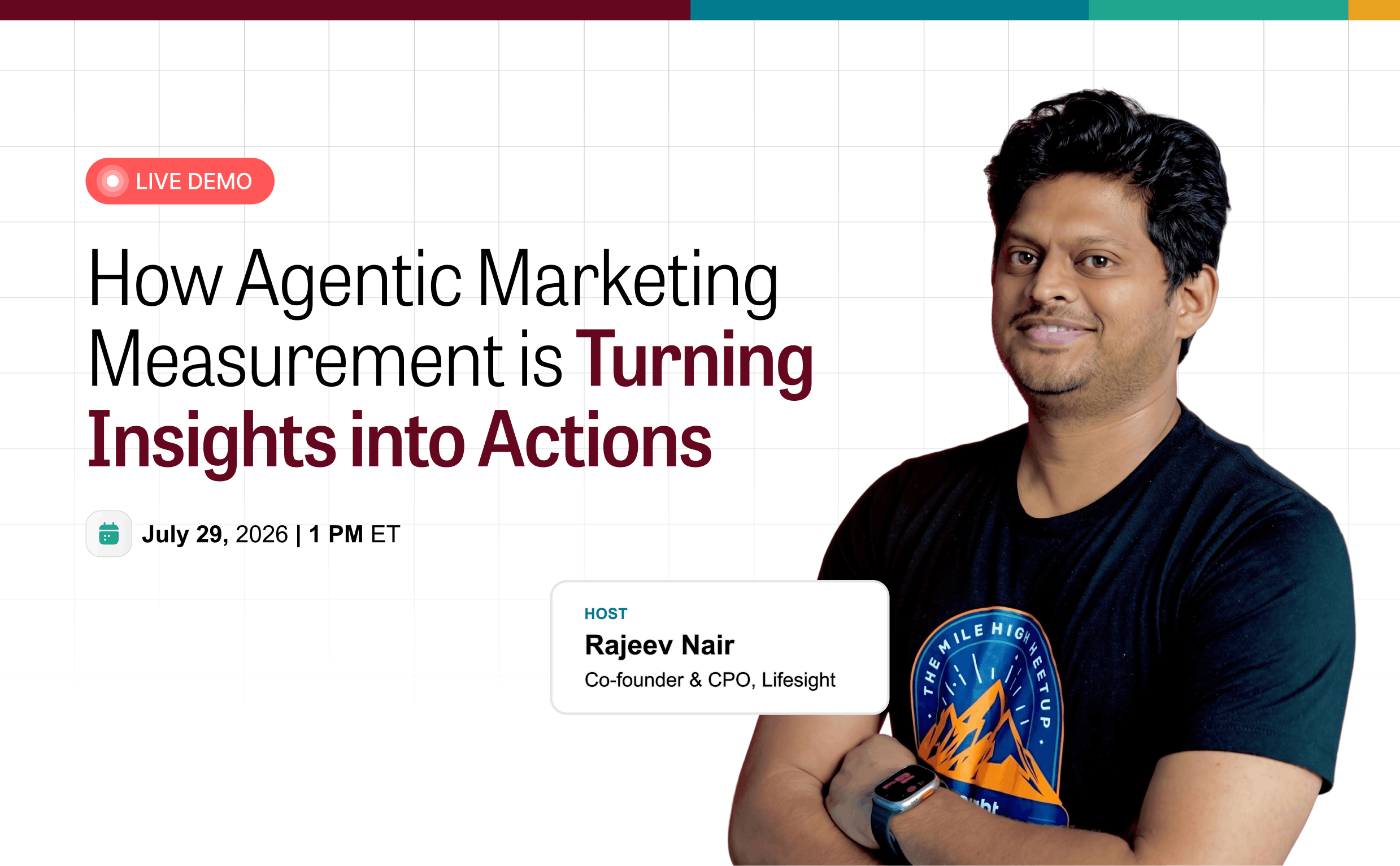 Rajeev speaking at the Agentic Marketing Measurement webinar