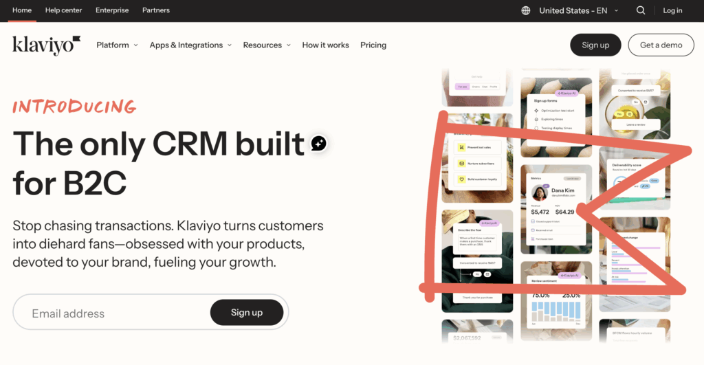 best marketing measurement tool social and email klaviyo