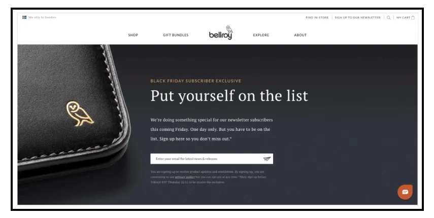 bfcm marketing strategies bellroy - Lifesight