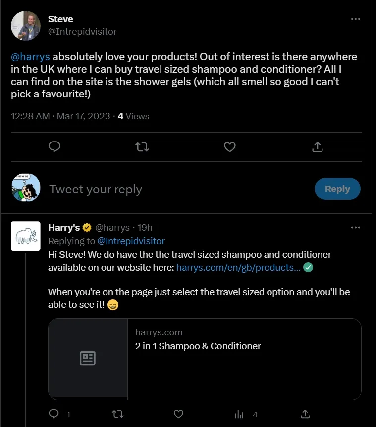 brands that are nailing twitter customer support harry s bd892315a7 - Lifesight