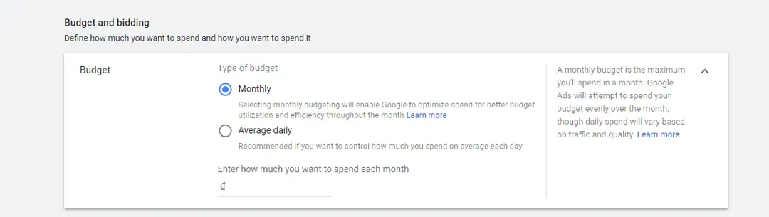 budget and bidding in google ads - Lifesight