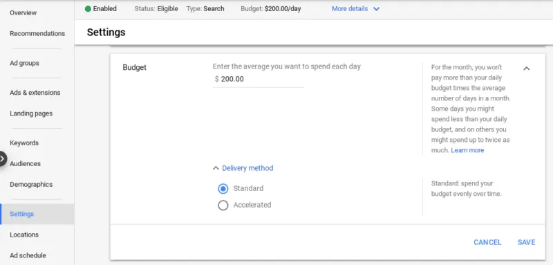 choose delivery method in campaign - Lifesight