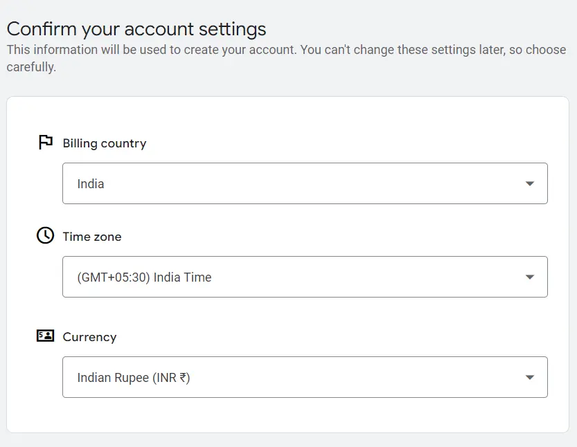 choose your desired currency and time zone - Lifesight