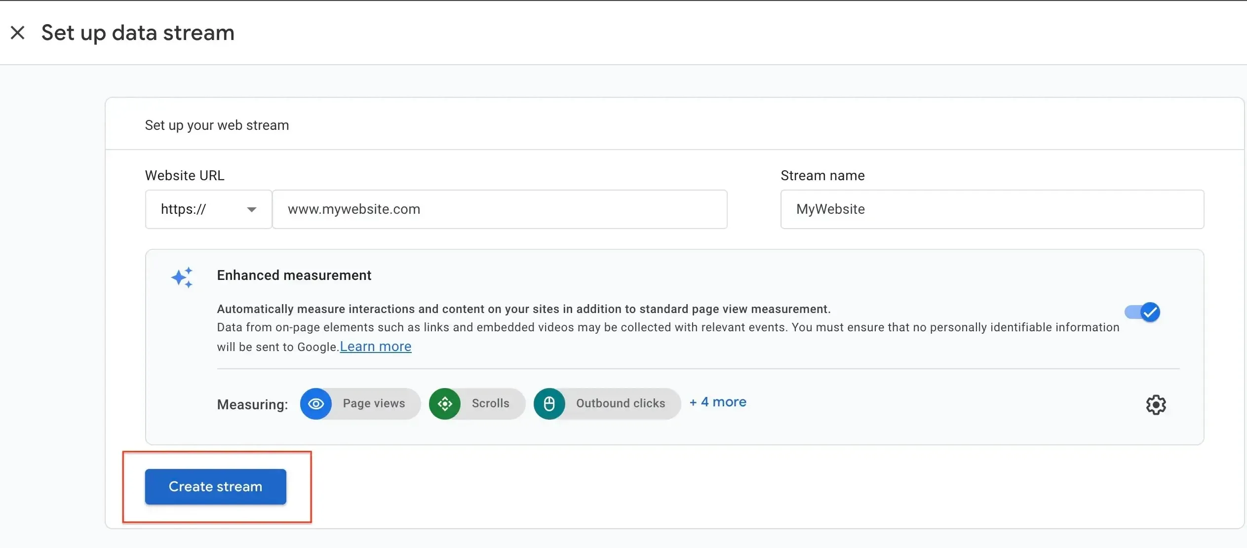 create a data stream in google analytics 58e68f312c - Lifesight