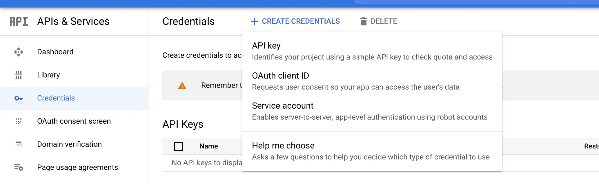 create api credentials in google cloud platform - Lifesight