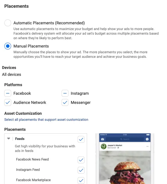 define ad placement in facebook ads d9d406eba0 - Lifesight