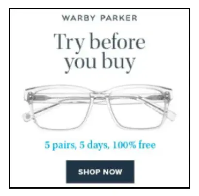 dtc retention strategy warby parker try before buy campaign 65829f9897 - Lifesight