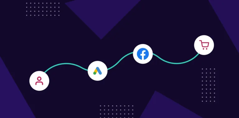 Visualisering av en patients tidslinje, från första klick till bokning