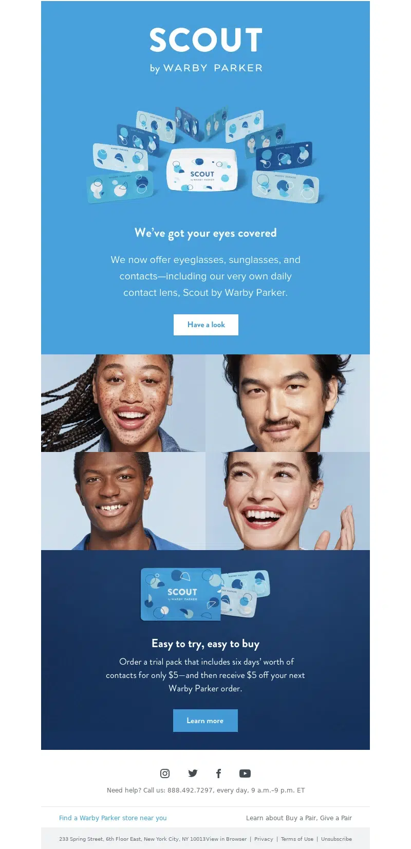 Email Marketing Ideas-Customer reviews like Warby Parker