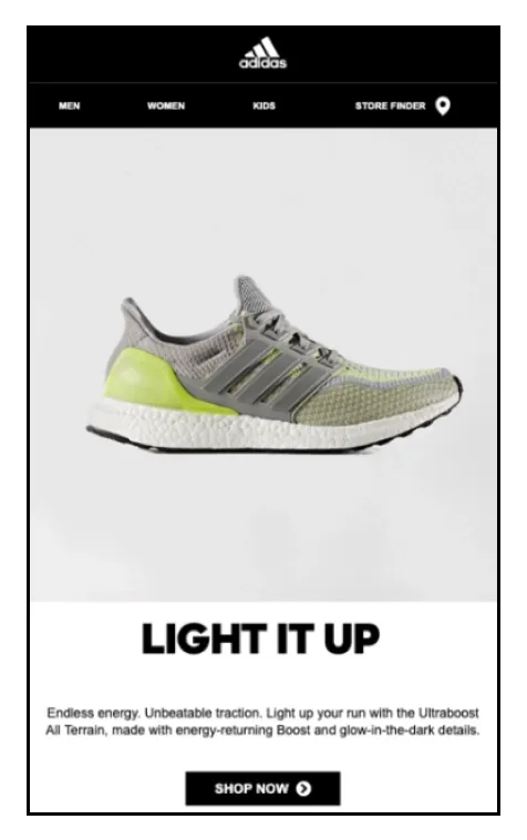 email marketing dos and donts adidas email campaign 45a2e01aa8 - Lifesight