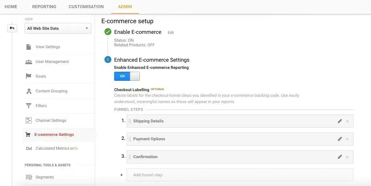 enhance ecommerce setup - Lifesight