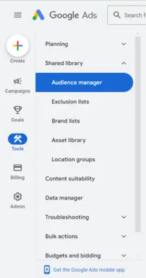 navigate to audience manager - Lifesight