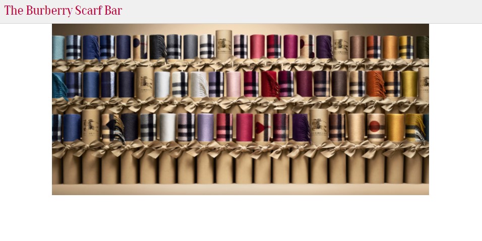 Omnichannel Marketing Strategy - Burberry Scarf Bar