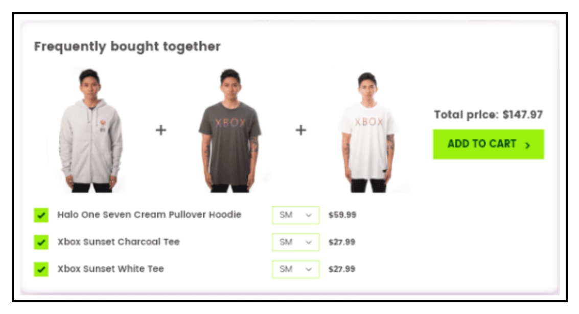 Product Recommendations - Xbox Gear Shop Frequently Bought Together