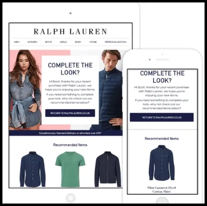 strategies to increase customer retention cross sell on transactional emails and sms like raph lauren 7746dc867e - Lifesight